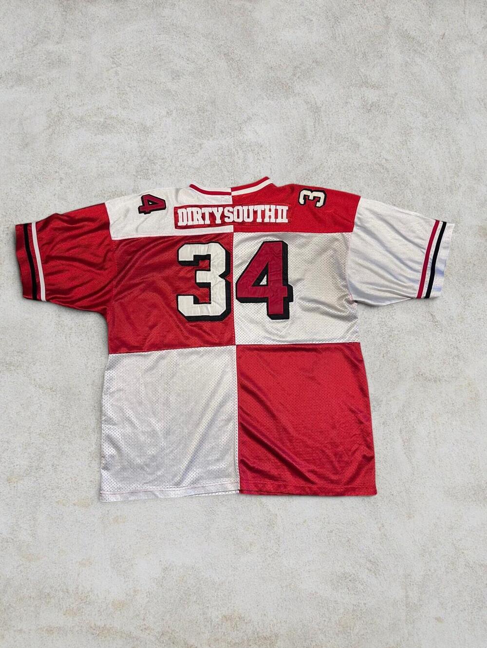 Vintage Dirty South East II West Football Jersey Y2K Sz 3XL Hip-Hop